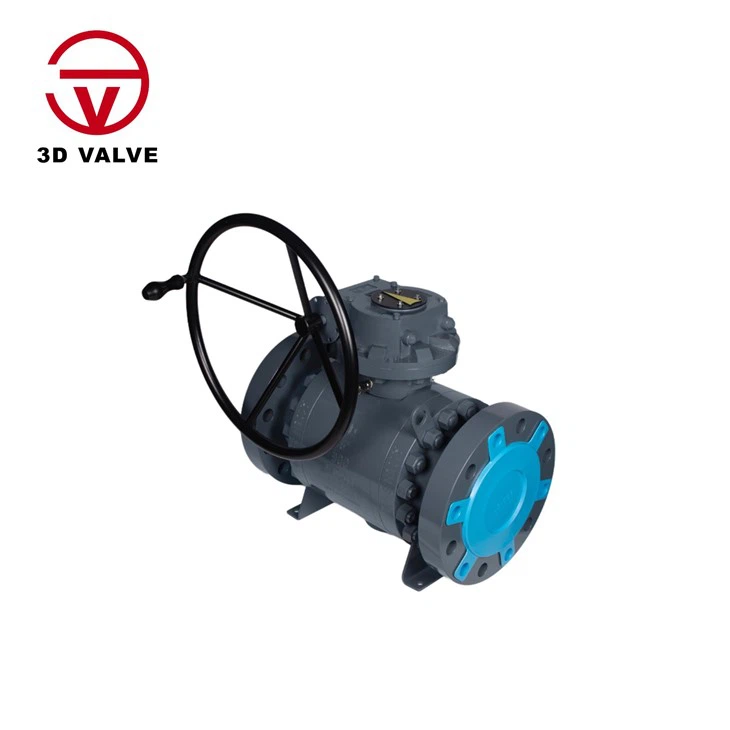 Carbon Steel API 6D Forged Steel Trunnion Mounted Ball Valve